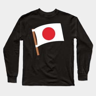 Japan White FLAG Long Sleeve T-Shirt